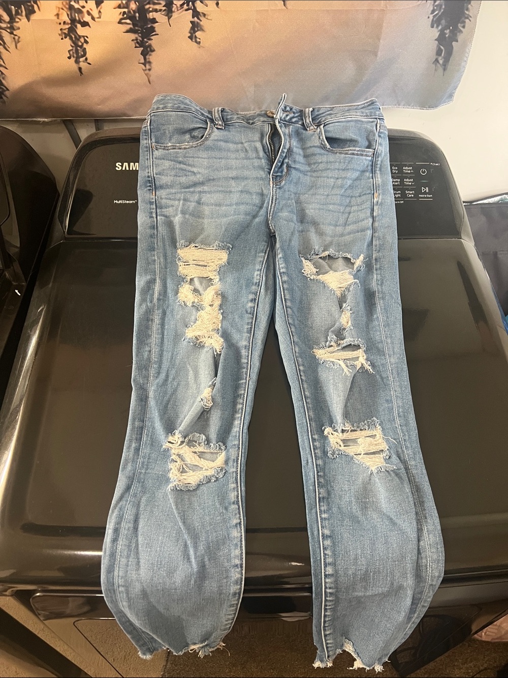 Light Blue Distressed Women’s Jeans